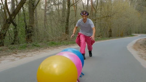 Guy in a ski suit in the forest 스톡 동영상 108220213