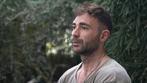 Guy smoke e cigarette outdoor. Nicotine addict concept. Iqos smoker. Man abuse. Stock Footage 271223396