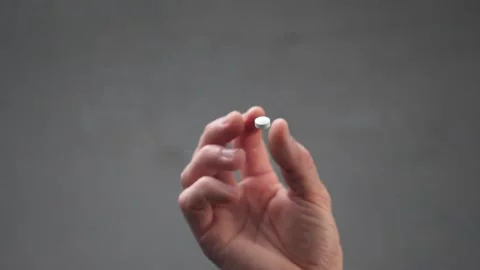 The guy spilled the pills Stock Footage 131849265