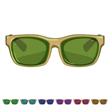 Guy sunglasses men cartoon vector graphic Ilustração Stock