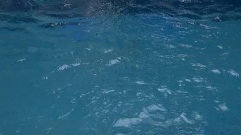 The guy is swimming in the pool Stock-Footage 111901580