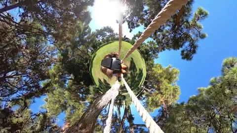 The guy is  swinging on a swing, Stock Footage 139087774