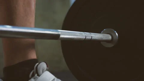 Guy taking weights. Stock Footage 96645639