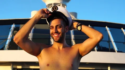 Guy Throw His Hat - Friendly Invitation Video stock 86566758