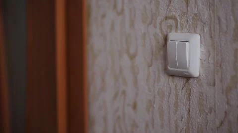 Guy turns on the light and leaves Stock Footage 48932201