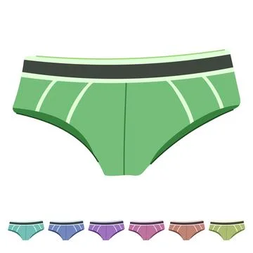 Guy underwear men vector cartoon graphic Ilustração Stock