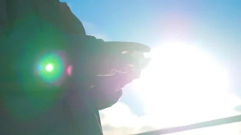 The guy uses a smartphone Stock Footage 83823403