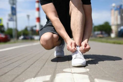 Guy walking in city Stock Photos