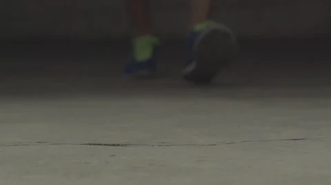 Guy walking towards camera in slow motion Stock Footage 37012972