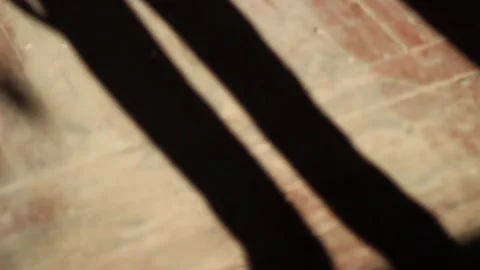 Guy walks through an abandoned building Stock Footage 130740027