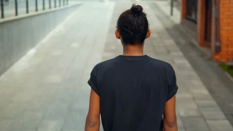 Guy walks in urban city Stock Footage 112944442