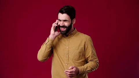 The guy was called and told the good news Stock Footage 165620873