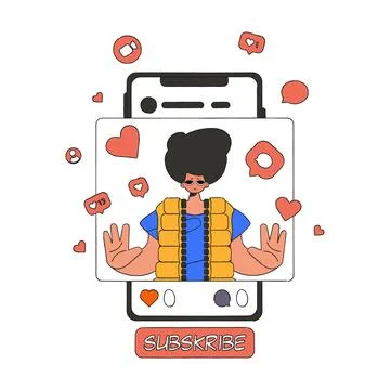 The guy was upset because of the lack of likes in social networks. Internet a Stock Illustration