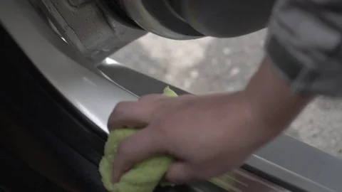The guy washes the car Stock Footage 102111929