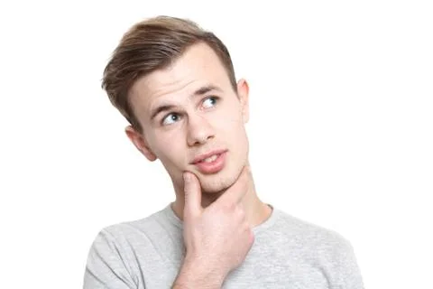 Guy wondering Stock Photos