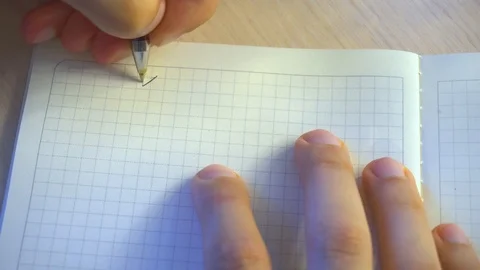 The guy writes himself a todo list of things to do in the morning 4K Video stock 96886454
