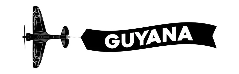 Guyana advertisement banner Stock Illustration