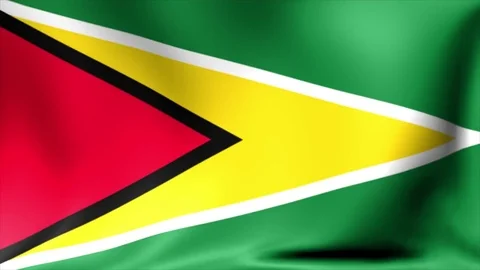 Guyana Flag. Background Seamless Looping Animation. 4K High Definition Video Video stock 71781439