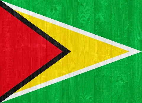 Guyana flag Foto stock