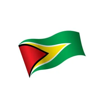 Guyana flag, vector illustration Stock Illustration