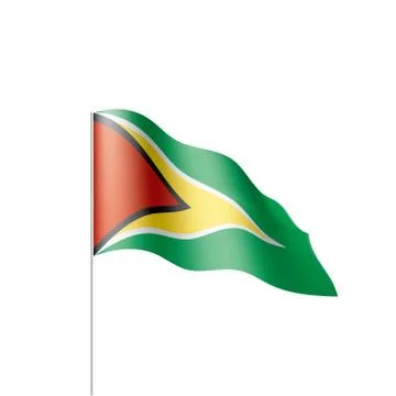 Guyana flag, vector illustration Stock Illustration