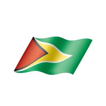 Guyana flag, vector illustration Stock Illustration