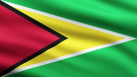 Guyana Flag Waving Animation Background Full Screen Flag Of Guyana Stock Footage 269591902