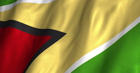 Guyana waving flag 4K Stock Footage 50743543
