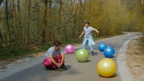 Guys dancing street dance Stock Footage 108220408