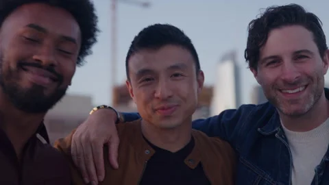 Guys Hanging out on the Rooftop Stock Footage 270291370