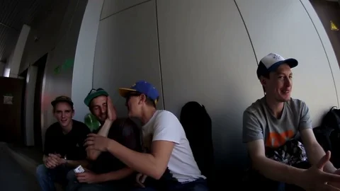 Guys having fun Stock Footage 71364993