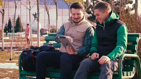 Guys look at the tablet Stock Footage 62566513