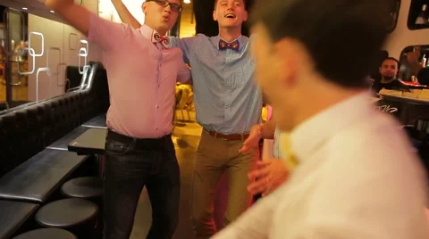 Guys at the party Stock Footage 56494029