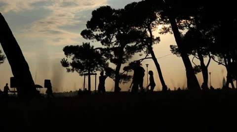 Guys playing volleyball Stock Footage 39153356