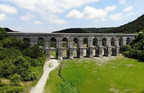 Guzelce Aqueduct Foto stock