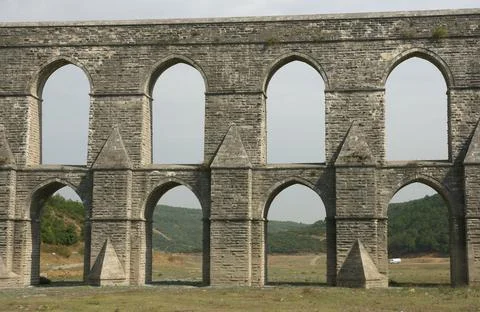 Guzelce Aqueduct Stock Photos