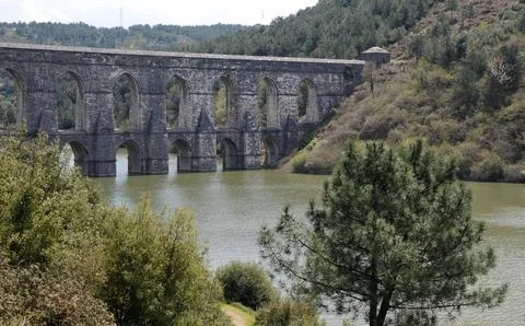 Guzelce Aqueduct Stock Photos