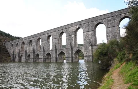 Guzelce Aqueduct Stock Photos