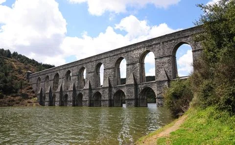 Guzelce Aqueduct Foto stock