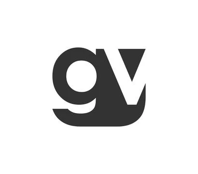 GV creative geometric initial based modern and minimal logo. Letter g v tre.. 스톡 일러스트