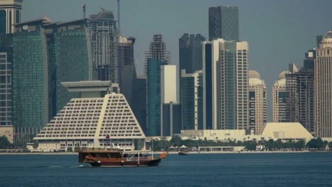 GV MIA DOHA SKYVIEW Video stock 81550449