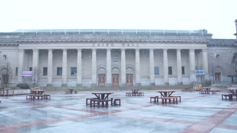 GVs of the Caird Hall in Dundee Stock Footage 322917920