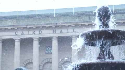 GVs of the Caird Hall in Dundee Stock Footage 322917922