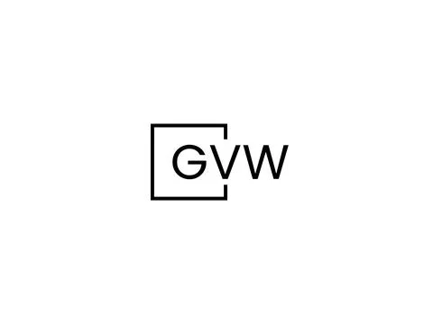 GVW letter initial logo design vector illustration Stock Illustration