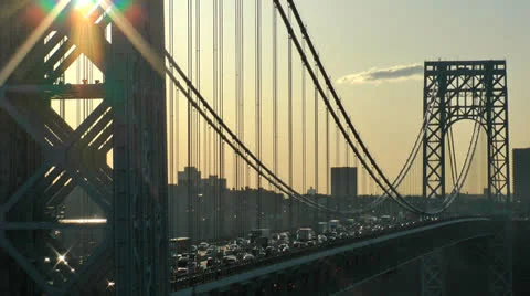 GW Bridge 2 Stock Footage 22462889