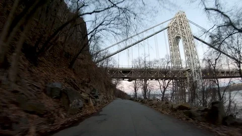 GW Bridge Reveal Stock Footage 103608423