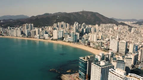 Gwangalli Beach in Busan Stock Footage 236103344