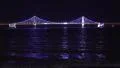 Gwangan Bridge Nighttime LED Light Show Busan South Korea 01 HD HD Footage