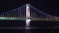 Gwangan Bridge Nighttime LED Light Show Busan South Korea Close Up 01 HD HD Footage