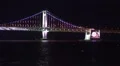 Gwangan Bridge Nighttime LED Light Show Busan South Korea Close Up 02 HD HD Footage